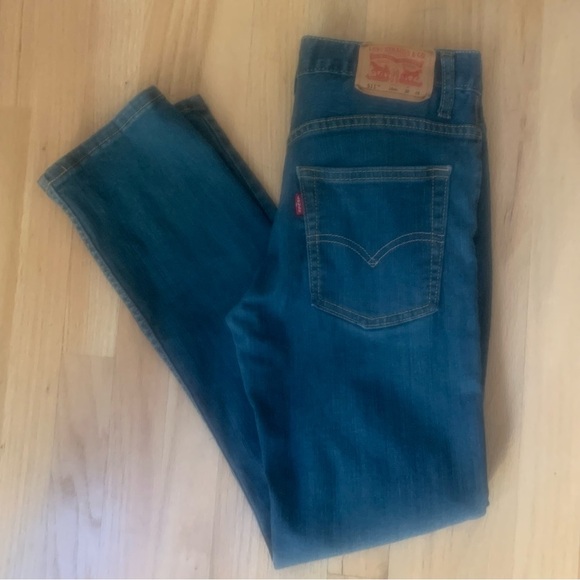 LEVI’S 511 Slim Boys Jeans Mid-Rise Denim Size 16 - Picture 13 of 16